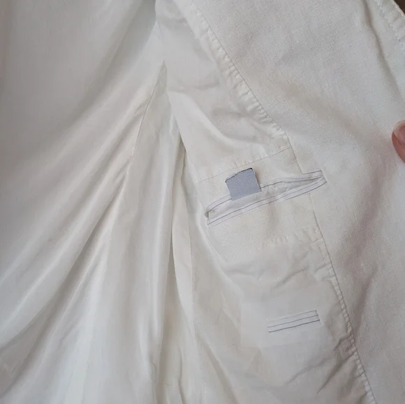 J. Crew White Linen School Boy Blazer 6 - Picture 6 of 13